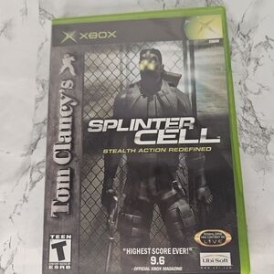 Tom Clancy's Splinter Cell - Xbox - Action Shooter Game - W/ User Manual
